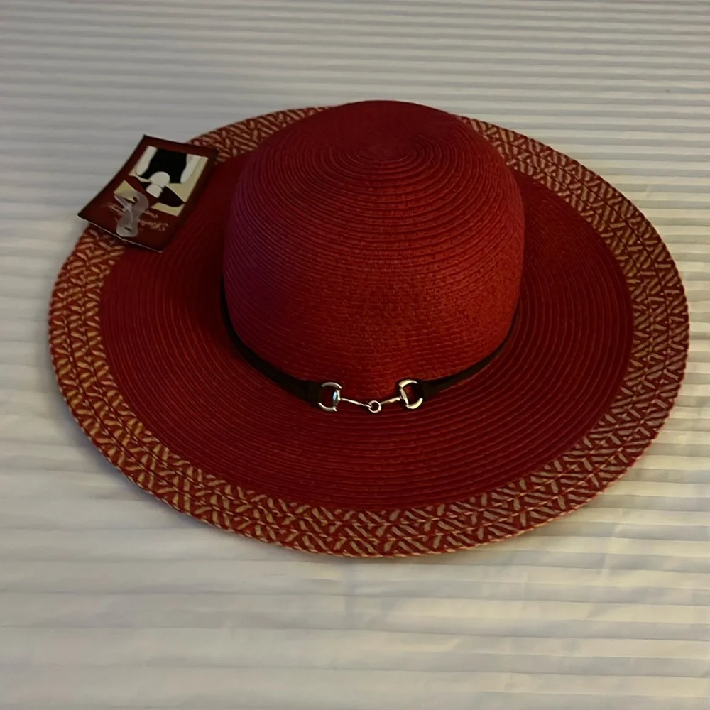 NWT Red Faded Glory Floppy Hat - Picture 2 of 5